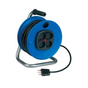 Avvolgicavo 25mt 3x1,5 con 4 Schuko